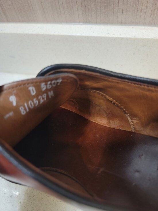 Allen Edmonds Park Avenue Cap Toe Oxford Dress Shoes Sz 9 D Bordeaux Leather